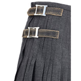 Prada Gray Mohair Long Skirt