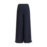 Marni Blue Fleece Wool Casual Pants