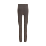 Rick Owens Gray Fleece Wool Leggings
