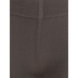 Rick Owens Gray Fleece Wool Leggings