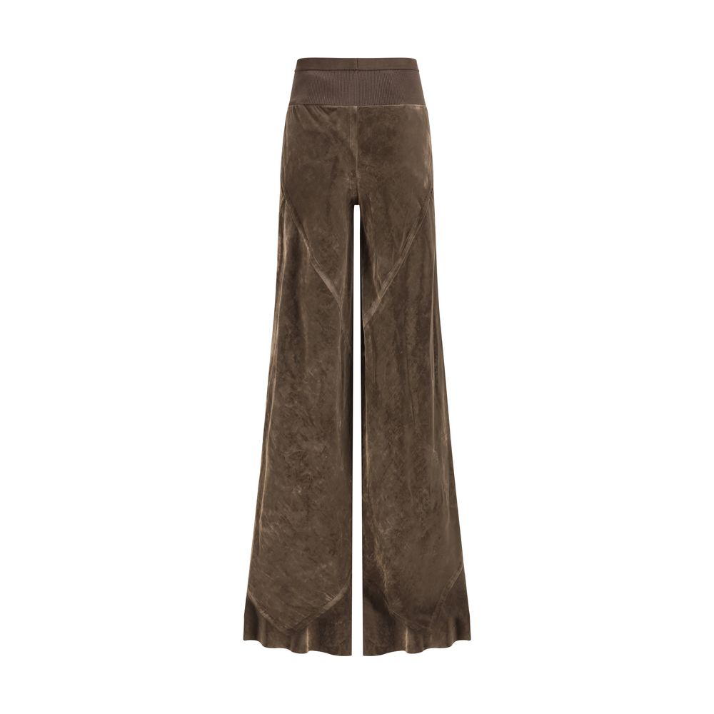 Rick Owens Brown Viscose Casual Pants