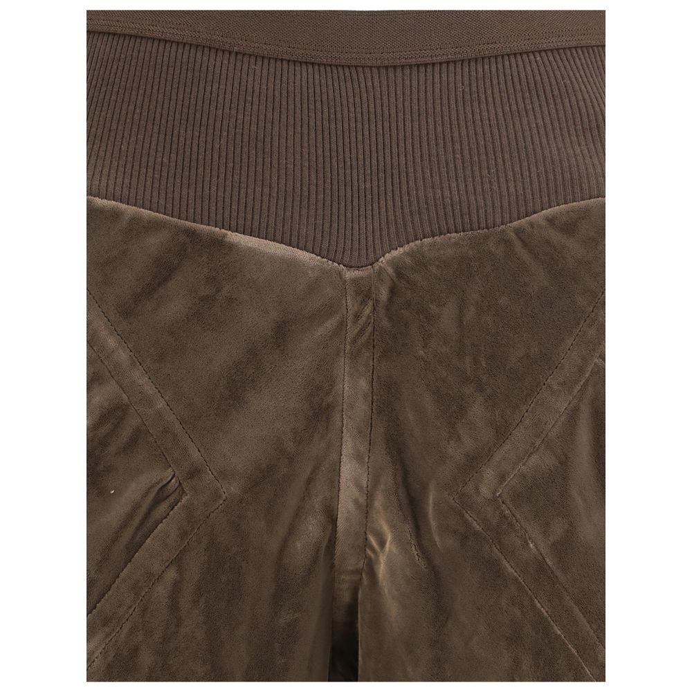 Rick Owens Brown Viscose Casual Pants