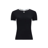 Courrèges Black Cotton T-Shirt