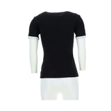 Courrèges Black Cotton T-Shirt