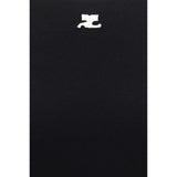 Courrèges Black Cotton T-Shirt