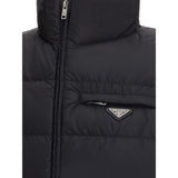 Prada Black Recycled Polyamide Sleveless Jacket