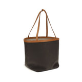 The Row Brown Cotton Shoulder Bag