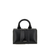 The Attico Black Calf Leather Bos Taurus Shoulder Bag