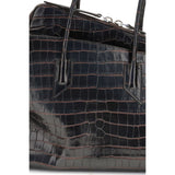 The Attico Black Calf Leather Bos Taurus Shoulder Bag