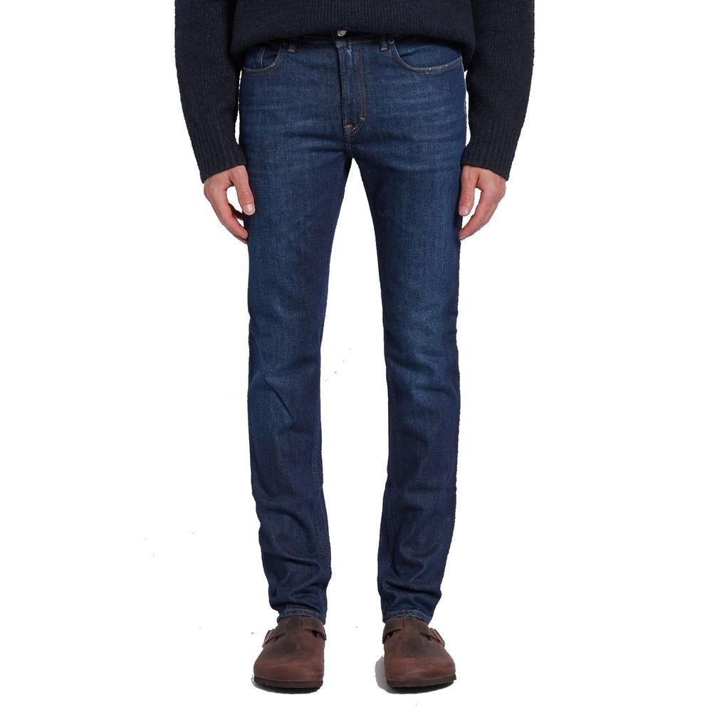 Acne Studios Blue Cotton Skinny Jeans