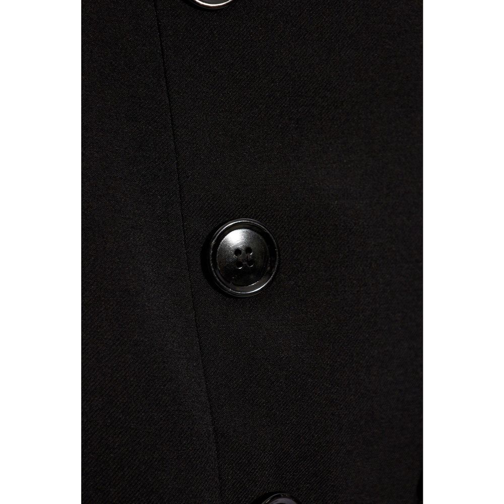 Alaïa Black Elastane Midi Skirt