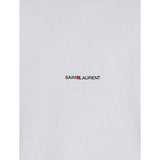 Saint Laurent White Cotton T-Shirt