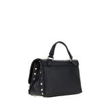 Zanellato Black Calf Leather Bos Taurus Shoulder Bag