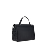 Zanellato Black Calf Leather Bos Taurus Shoulder Bag