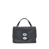 Zanellato Black Calf Leather Bos Taurus Shoulder Bag
