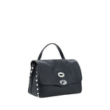 Zanellato Black Calf Leather Bos Taurus Shoulder Bag