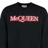 Alexander McQueen Black Cotton Sweatshirt