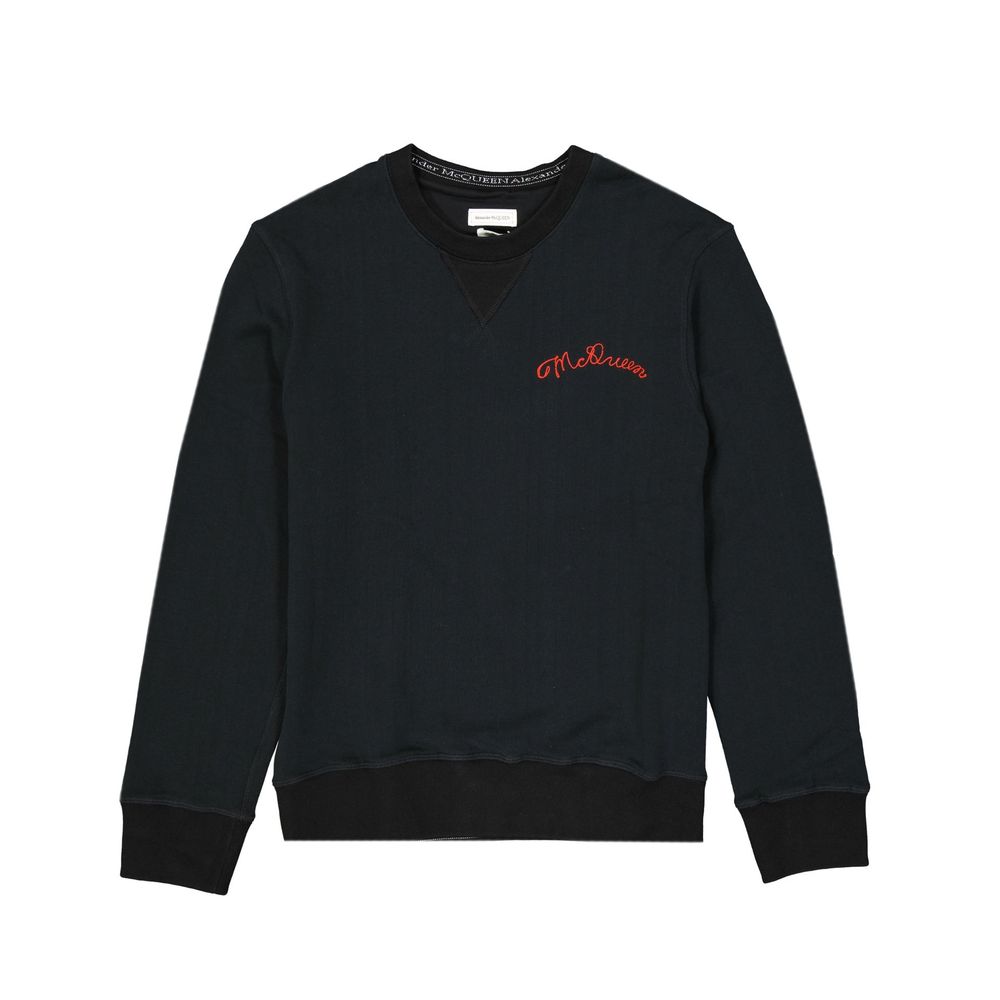Alexander McQueen Black Cotton Sweatshirt