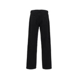 Saint Laurent Black Cotton Relaxed Fit Jeans