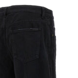 Saint Laurent Black Cotton Relaxed Fit Jeans