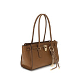 Michael Kors Brown Calf Leather Bos Taurus Shoulder Bag