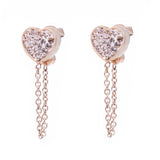 Folli Follie Pink Stainless Steel Earrings