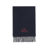 Vivienne Westwood Blue Wool Scarf