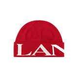 Lanvin Red Wool Beanie