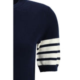 Thom Browne Blue Fleece Wool Sweatshirt
