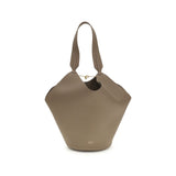 Khaite Beige Calf Leather Bos Taurus Shoulder Bag