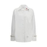 Thom Browne White Cotton Dress Shirt