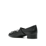 Miu Miu Black Calfskin Mid Heel Pumps